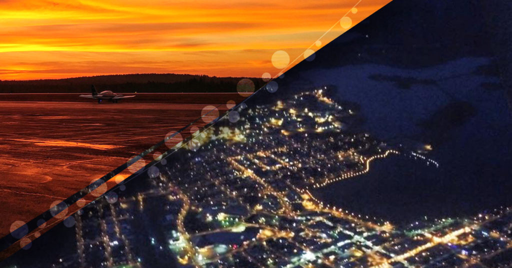 Vol de nuit École d'aviation RouynNoranda